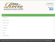 Tablet Screenshot of fincaelrocio.es
